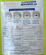 Japanese Favoritea Lavender Rooibis Tea 12 x 2g | شاي باللافندر