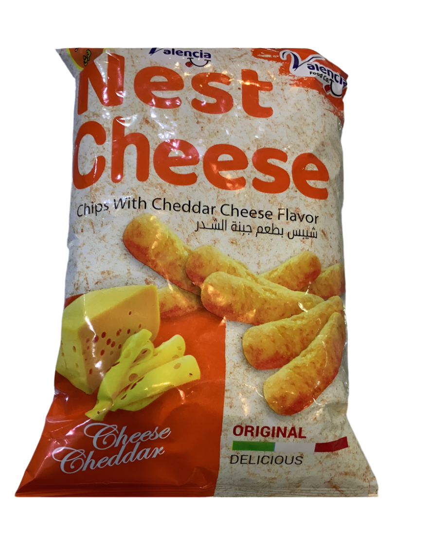 Nest Cheese Chedder Chips 40g | شيبس نست بنكهة جبنة الشيدر