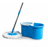 Moonlight Spin Mop Bucket with Plastic Bucket | طقم الممسحة والسطل الدوراني بلاستيك