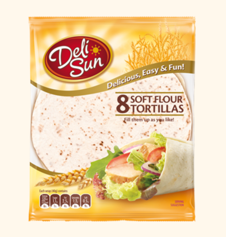 Deli Sun Soft Tortilla 320g | خبز تورتيلا طري