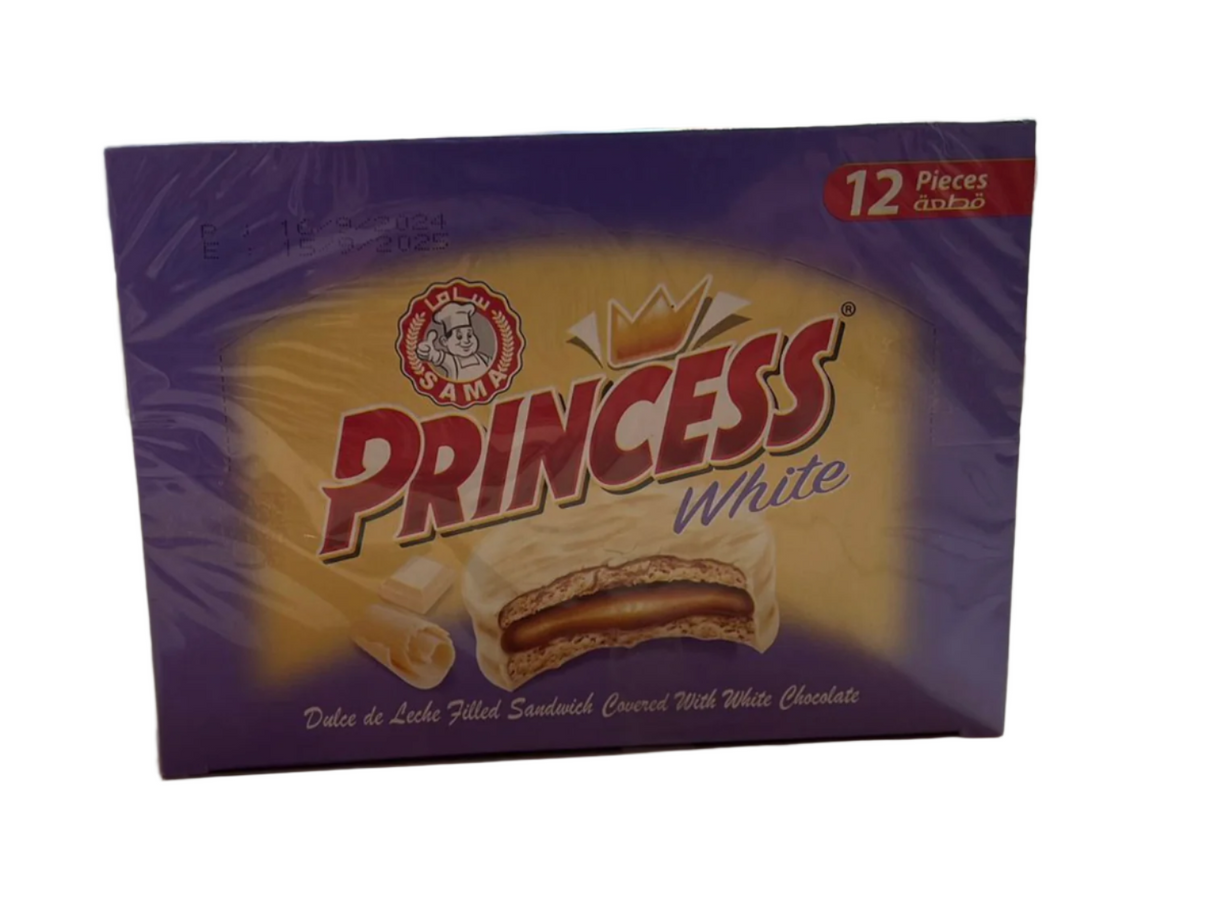 Princess White Chocolate Mini Wafer 12 x 20g | برنسيس ويفر ابيض صغير