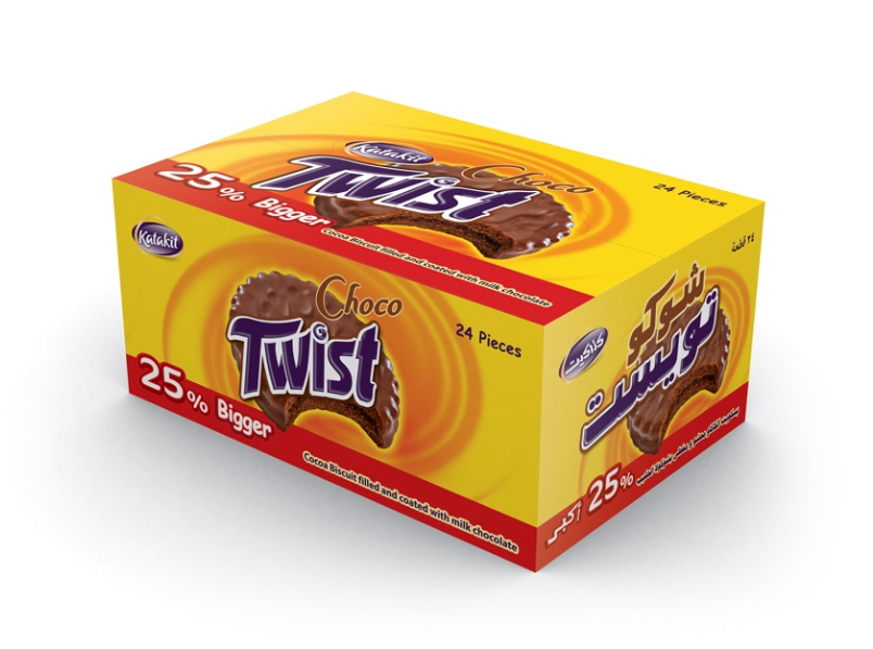 Twist Double Choco 12 x 27g | ويفر تويست بالشوكولاتة