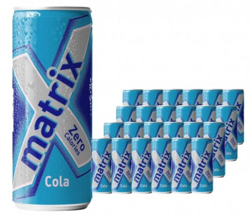 Matrix Zero Calories Cola Drink 250ml Box of 24 | ماتركس كولا زيرو