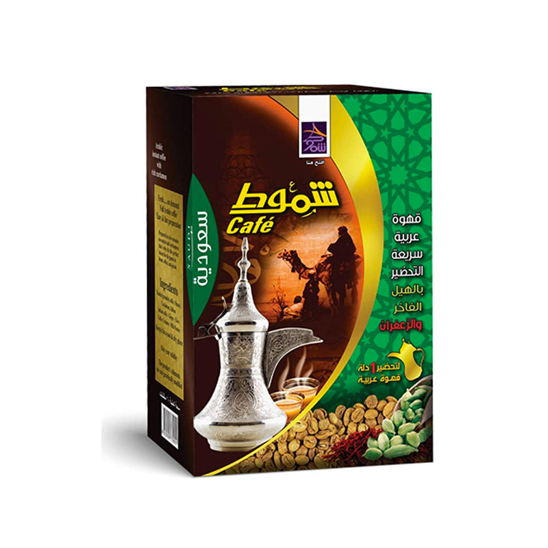 Shammout Saudi Instant Coffee with Rich Cardamom Box of 12 packs | شموط قهوة سعودية بالهيل والزعفران