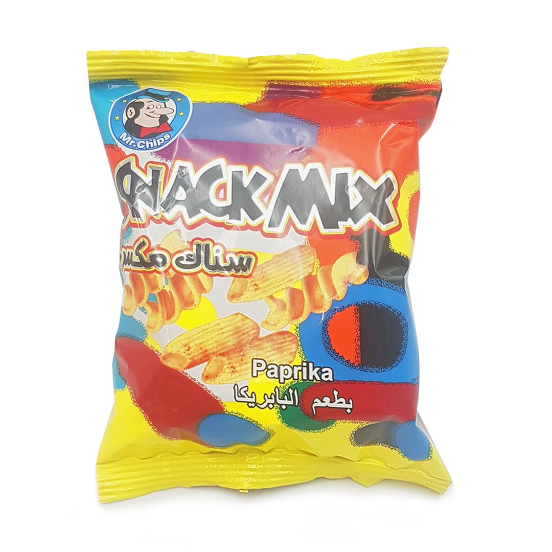 Mr Chips Snack Mix Paprika Flavor Box 48X38g | مستر شيبس بالبابريكا صندوق