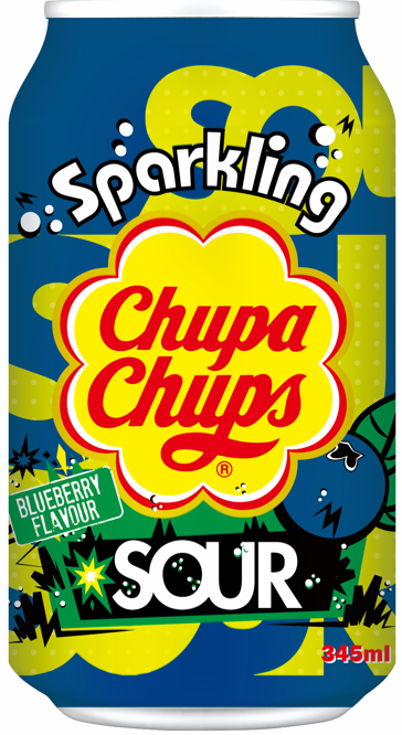 Chupa Chups Sparkling Blueberry 345ml | تشوبا تشوبس التوت الازرق