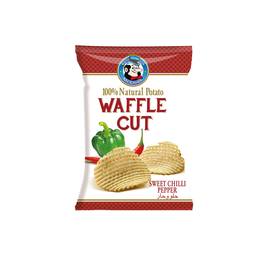 Mr Chips Waffle Cut Sweet Chilli Pepper 75g | مستر شيبس بالفلفل الحلو