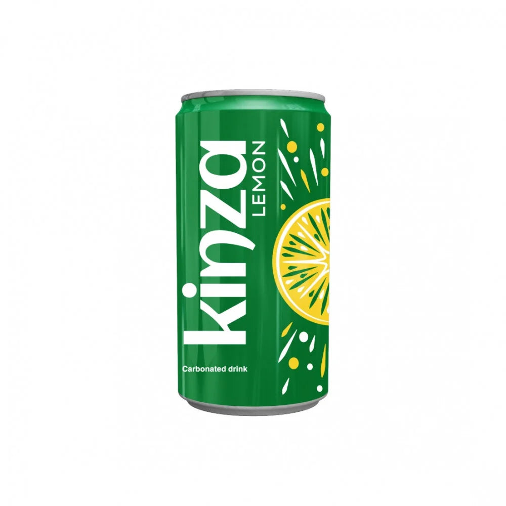 Kinza Carbonated Lemon Drink 185ml | كنزا مشروب غازي بطعم الليمون