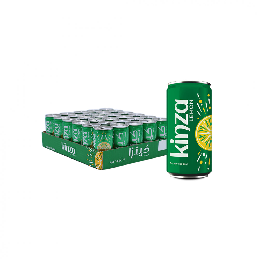 Kinza Lemon Drink 185ml Box of 30 | كنزا بطعم الليمون