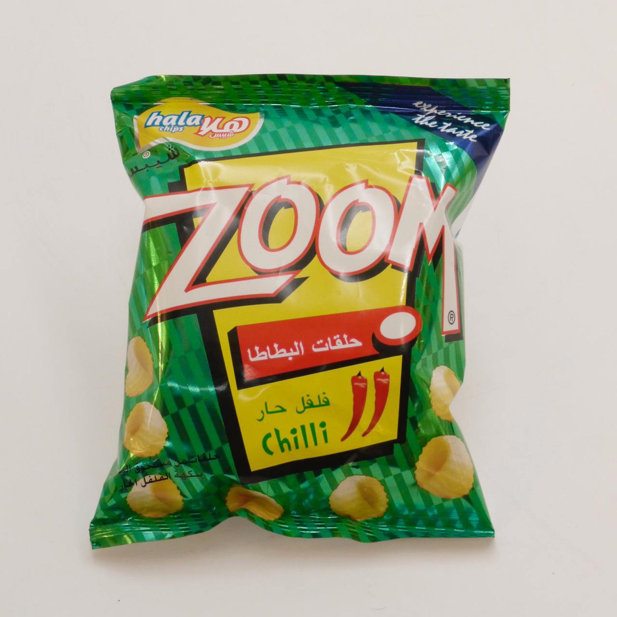 Hala Chips Zoom Chilli Box of 50 x 20g | زووم حلقات البطاطا بالفلفل الحار