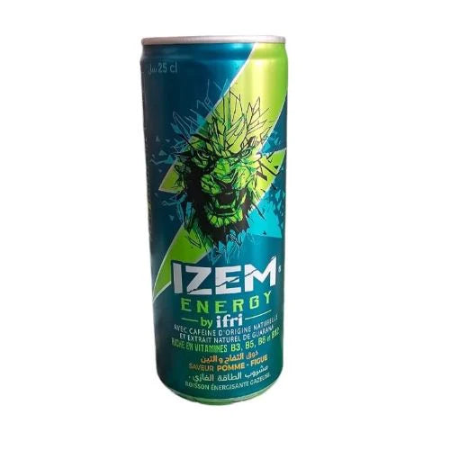 Izem Energy Drink Apples & Figs 250ml | مشروب الطاقة بالتفاح والتين