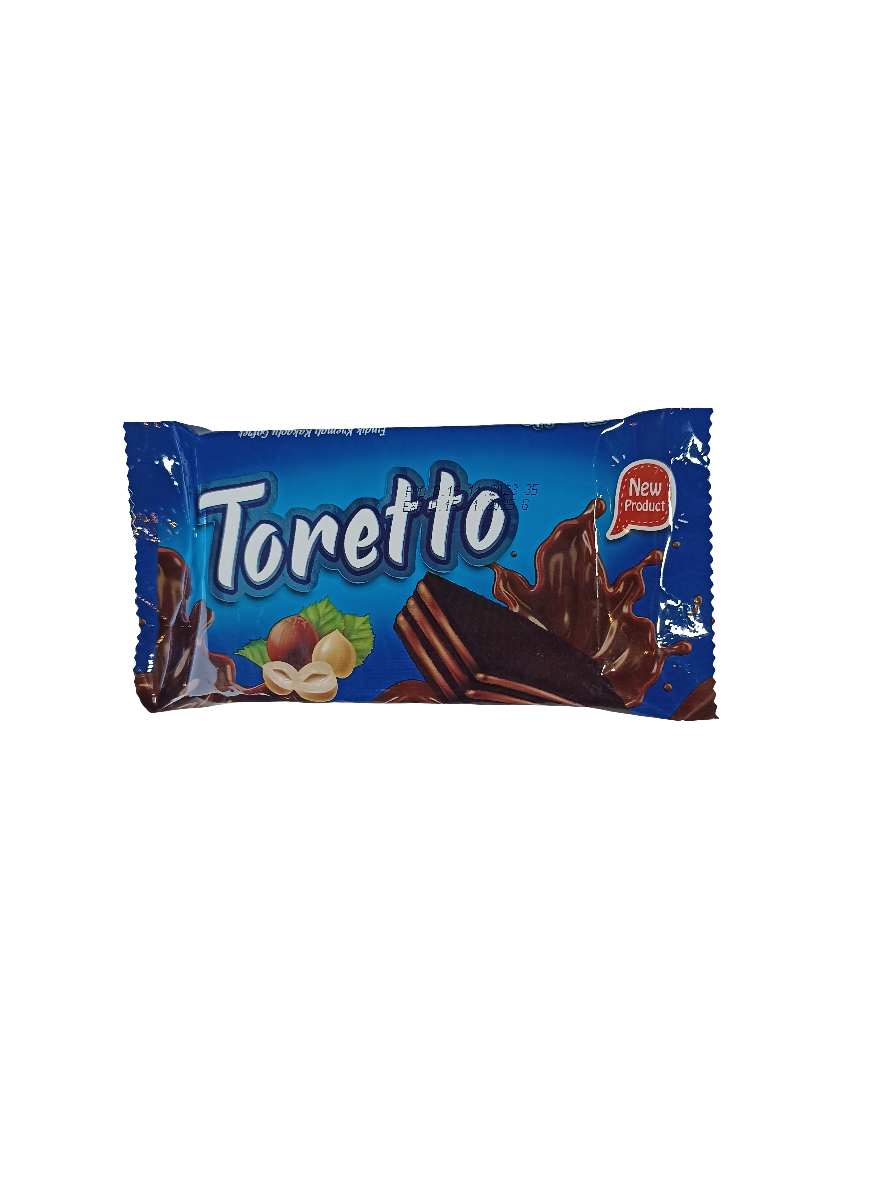 Toretto Cocoa Wafer with Hazelnut Cream 35g | ويفر الكاكاو مع كريمة القهوة