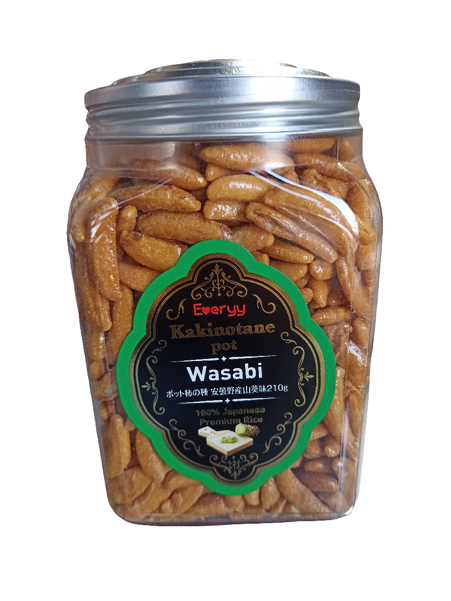 Japanese Kakinotane Pot Wasabi 210g