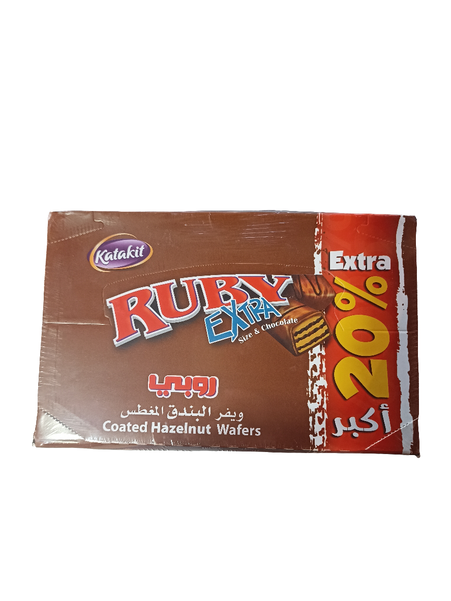 Ruby Wafer Hazelnut 24 x 22g | روبي ويفر البندق