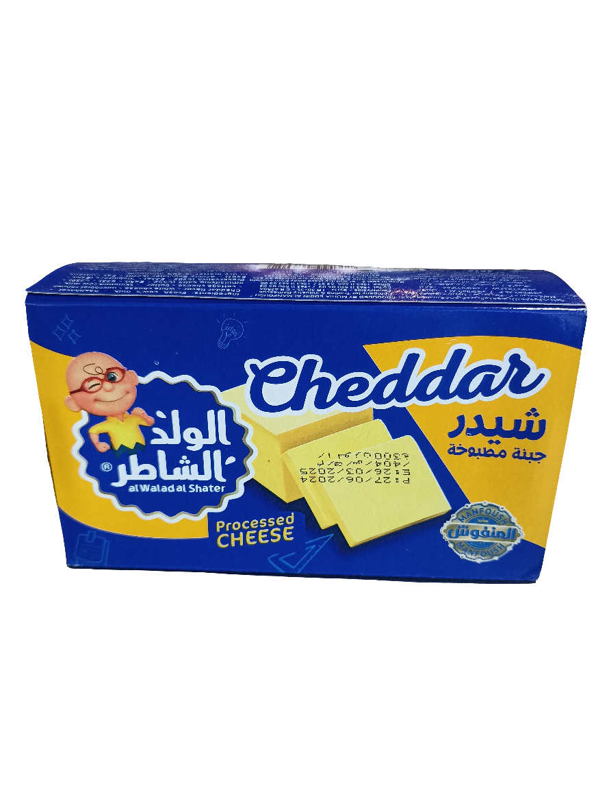 Al Walad Al Shater Processed Cheddar Cheese 350g