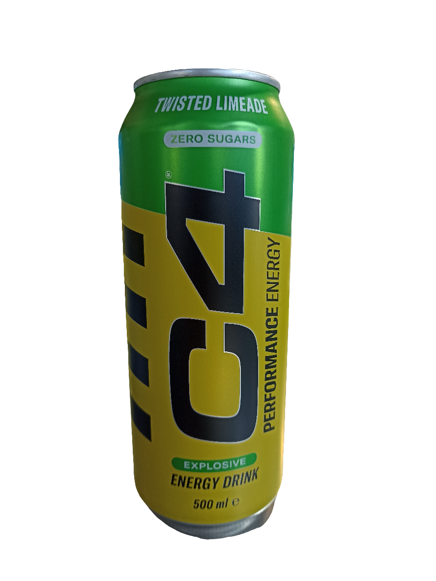 C4 Zero Sugar Explosive Energy Drink Twisted Limeade 500ml