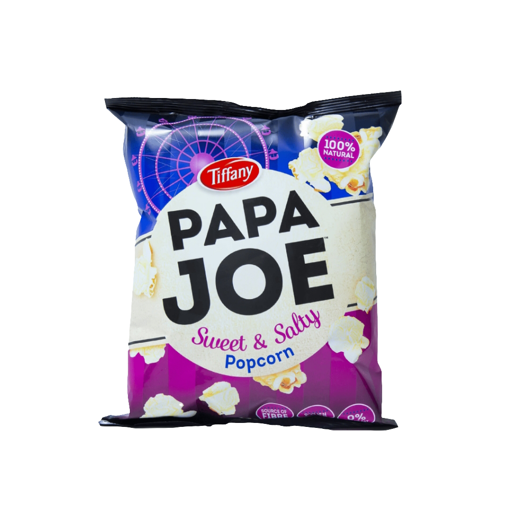 Tiffany Papa Joe Sweet & Salty Popcorn 50g | تيفاني بوب كورن حلو ومالح