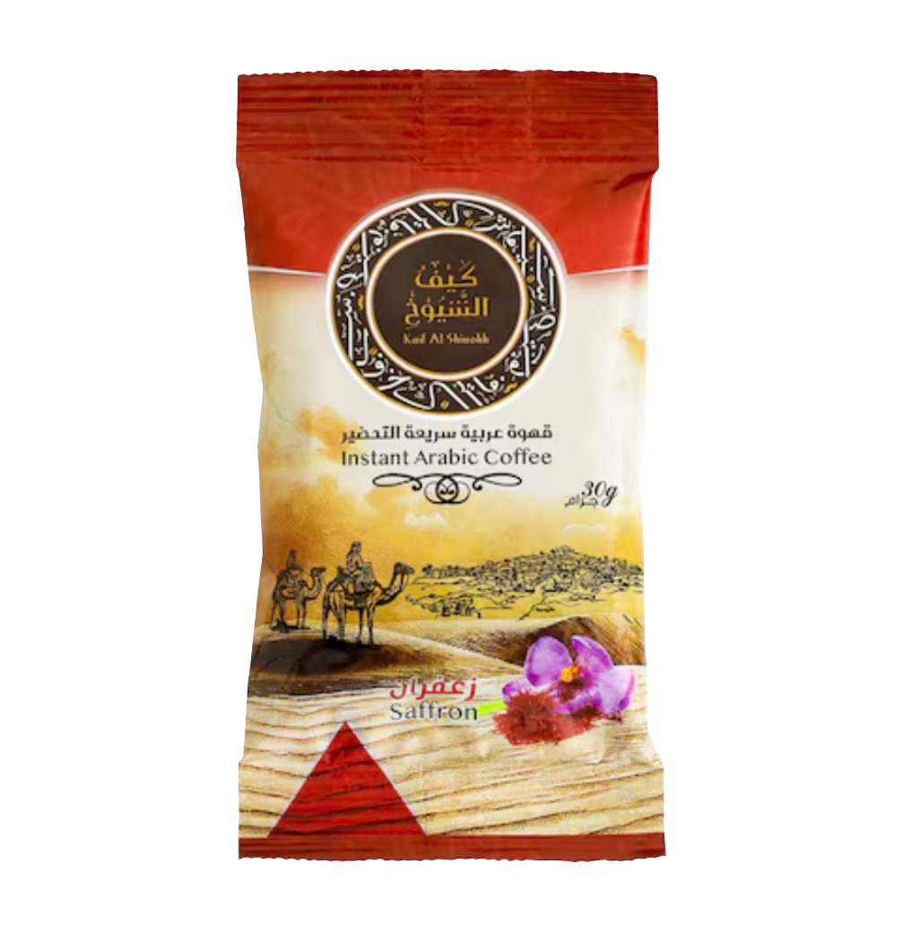 Kaif Al Shioukh Instant Saudi Coffe With Saffron 30g