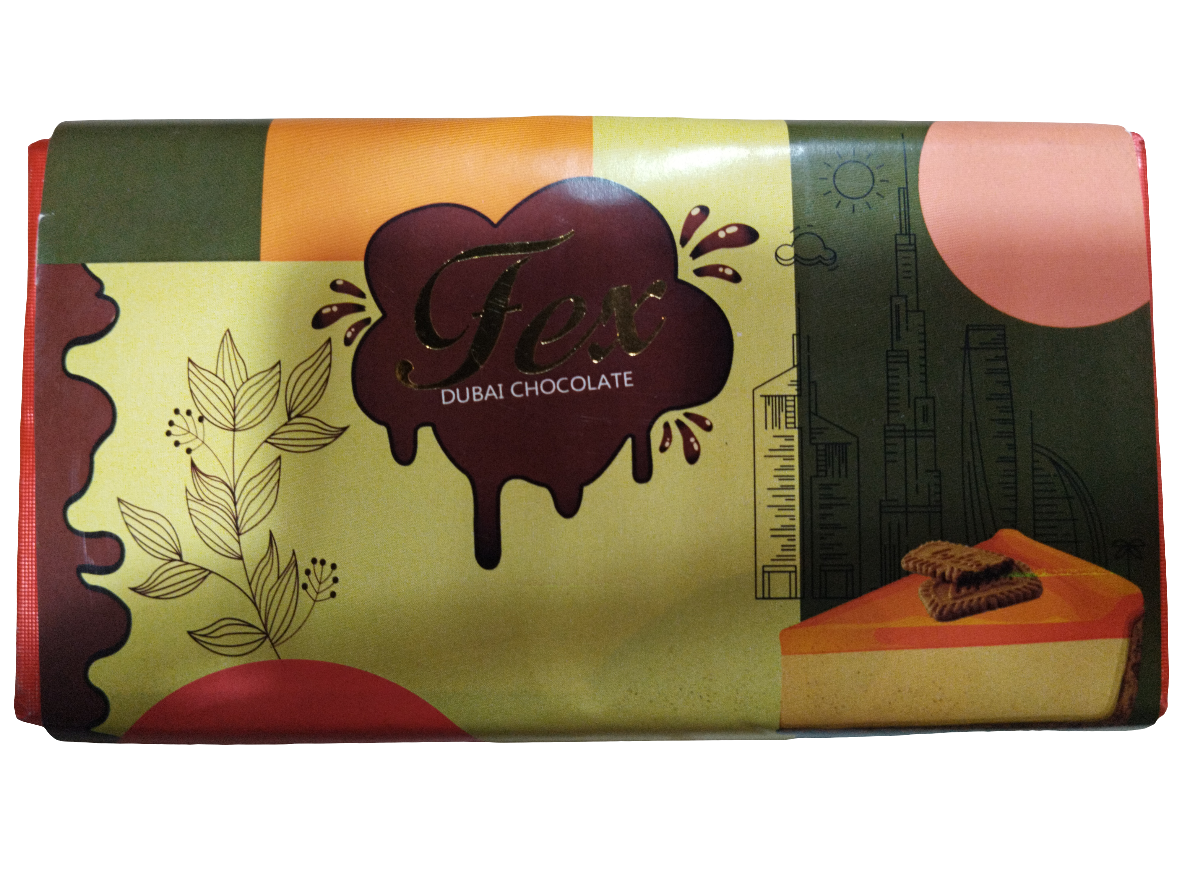 Fex Dubai Chocolate Bar Lotus 230g | شوكولاتة دبي لوتس