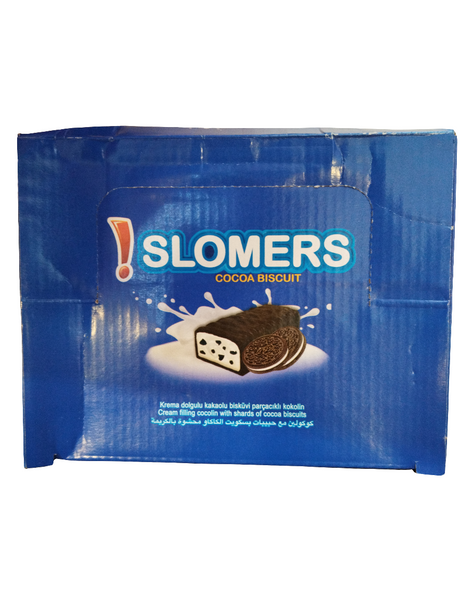 Slomers Cocoa Biscuit Bar 12x60g | بسكويت الشوكولاتة المحشو بالكريمة