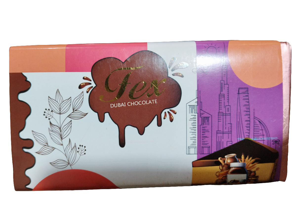 Fex Dubai Chocolate Bar Nutella 230g | شوكولاتة دبي نيوتيلا