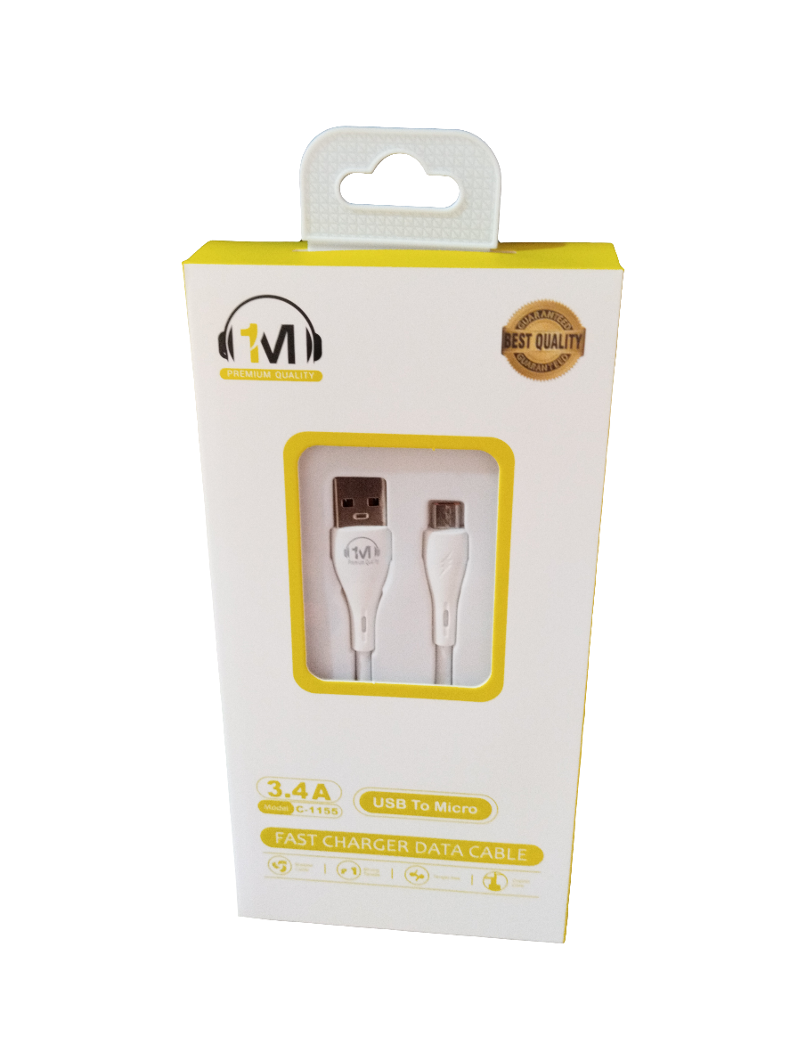 1M Charging Cable USB to Micro USB 1155 | سلك شاحن