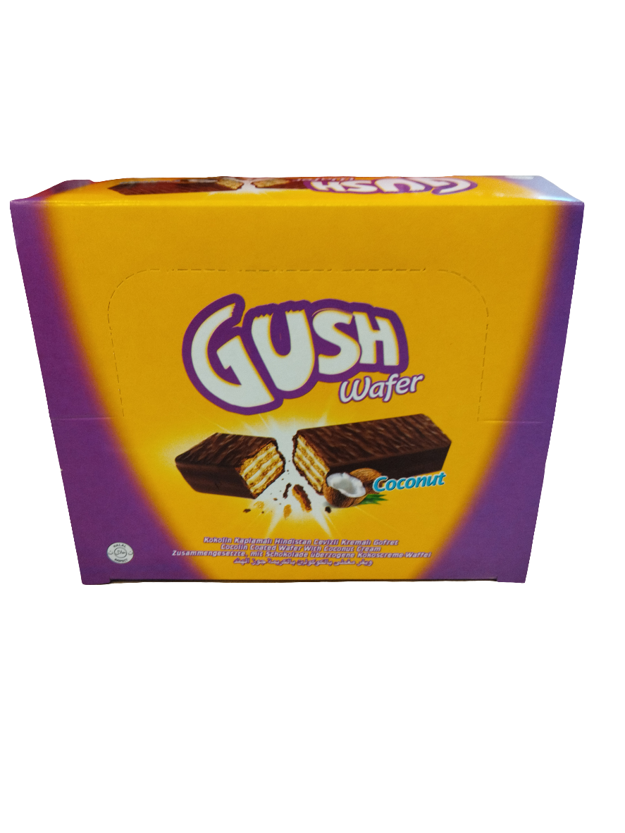 Gush Coconut Wafer 12x25g | ويفر بكريمة جوز الهند