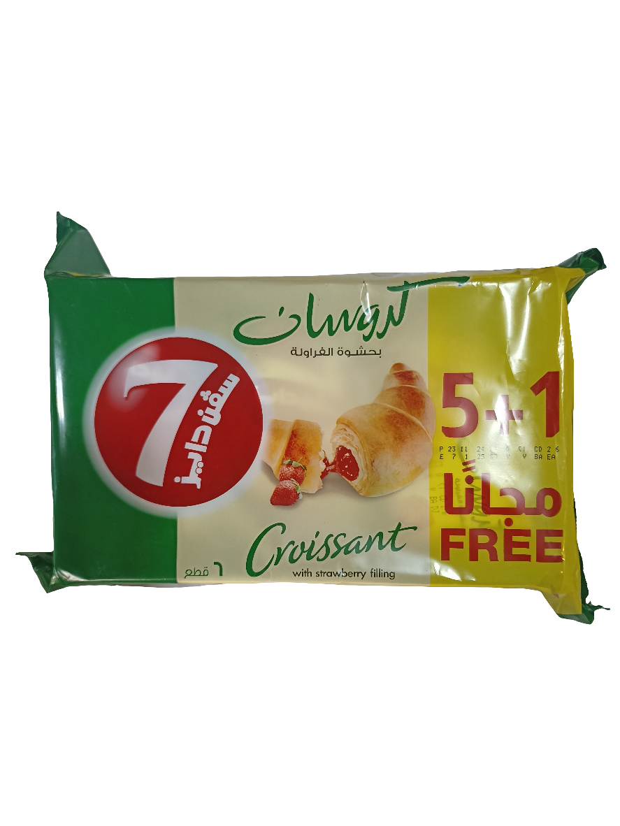 7Days Strawberry Croissant 6 x 55g | كرواسون الفراولة