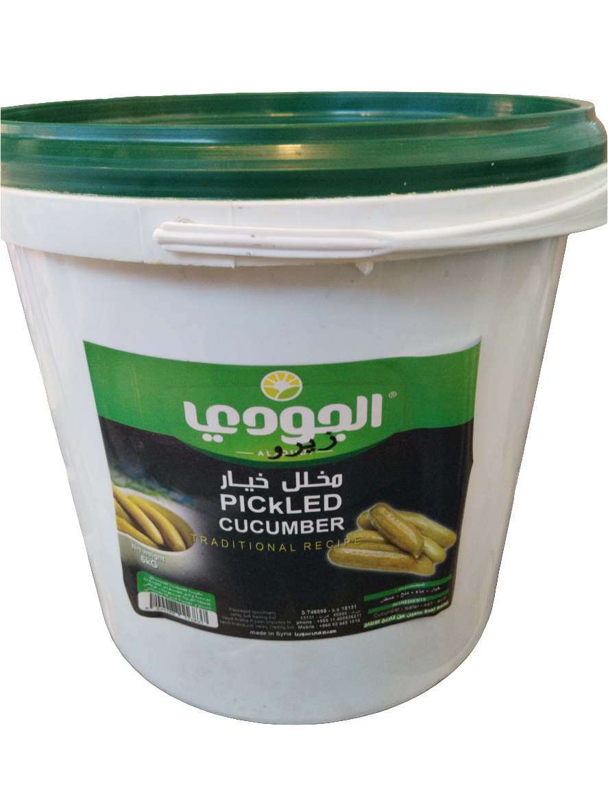 Al Joudi Pickled Cucumber Zero 6kg | الجودي مخلل خيار زيرو