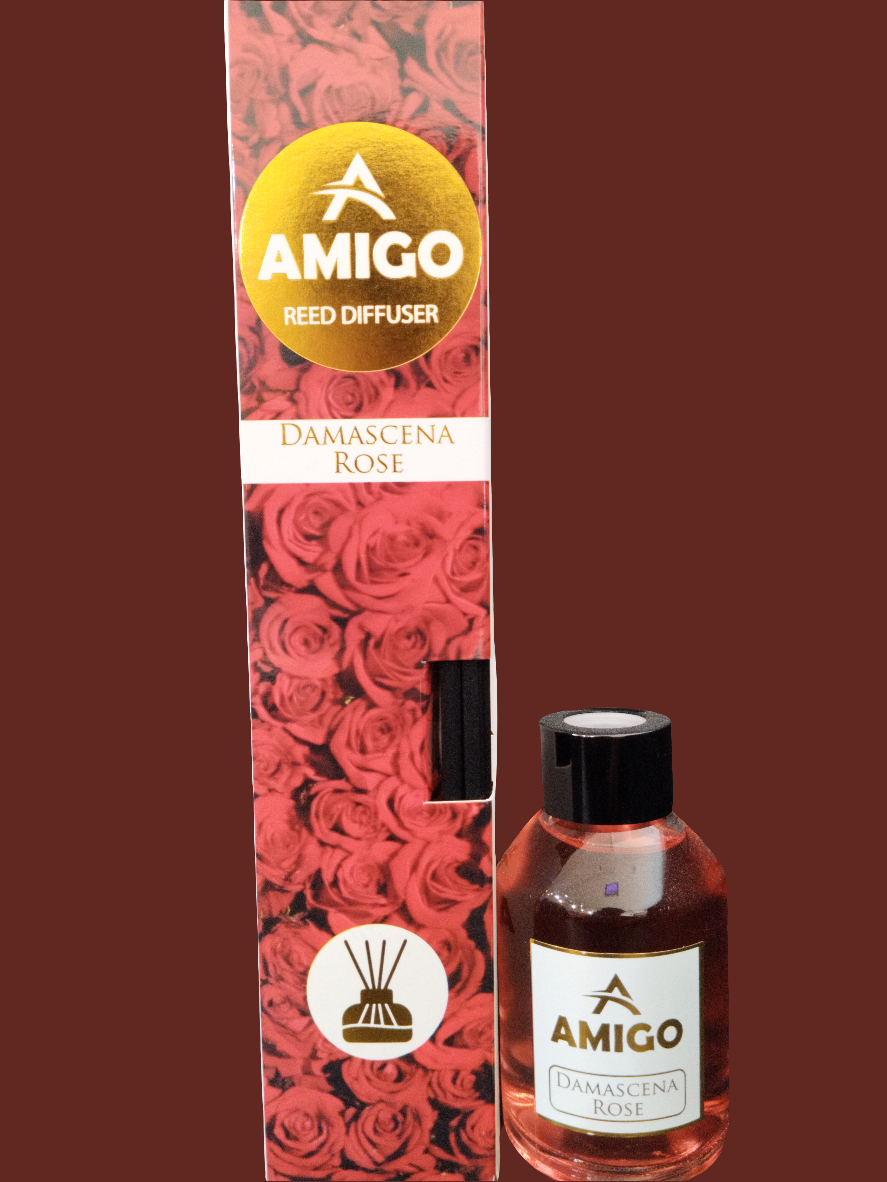 Amigo White Reed Diffuser Damascena Rose 110ml