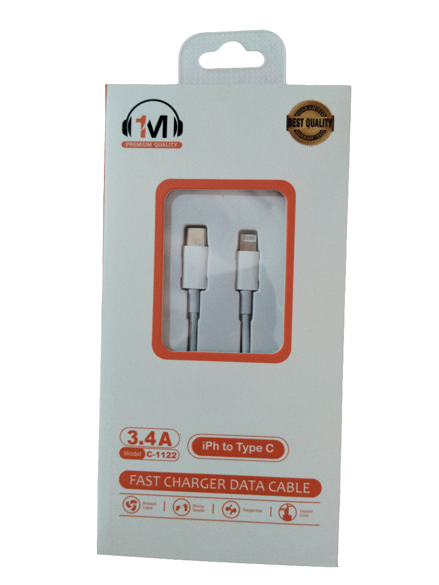 1M Charging Cable Type C iphone 1122 | سلك شاحن