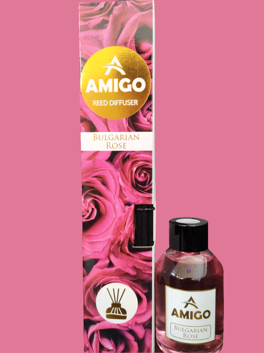 Amigo White Reed Diffuser Bulgarian Rose 110ml