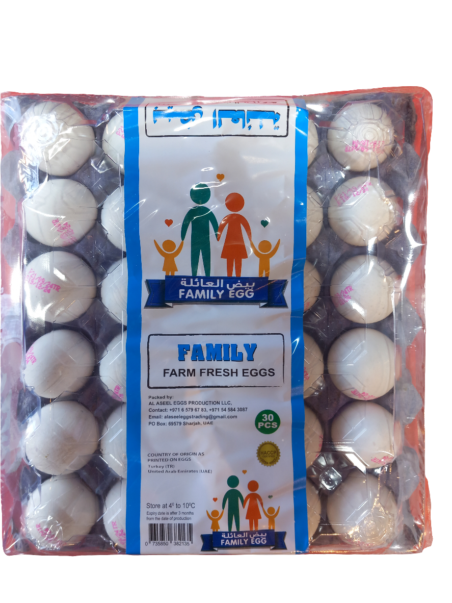 Family Farm Fresh Eggs Medium 30pcs | بيض فاميلي فريش وسط