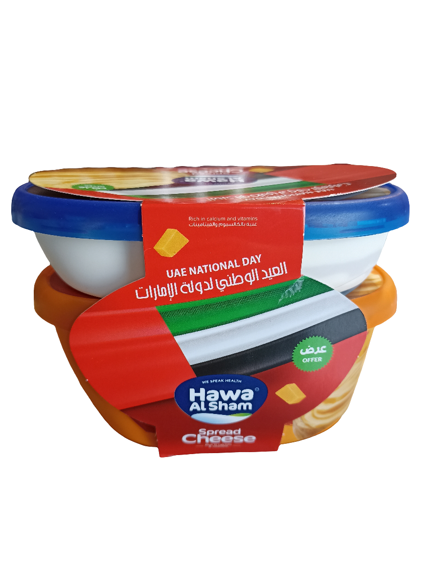 Hawa Al Sham Processed Spreadable Cheese Cheddar 350g