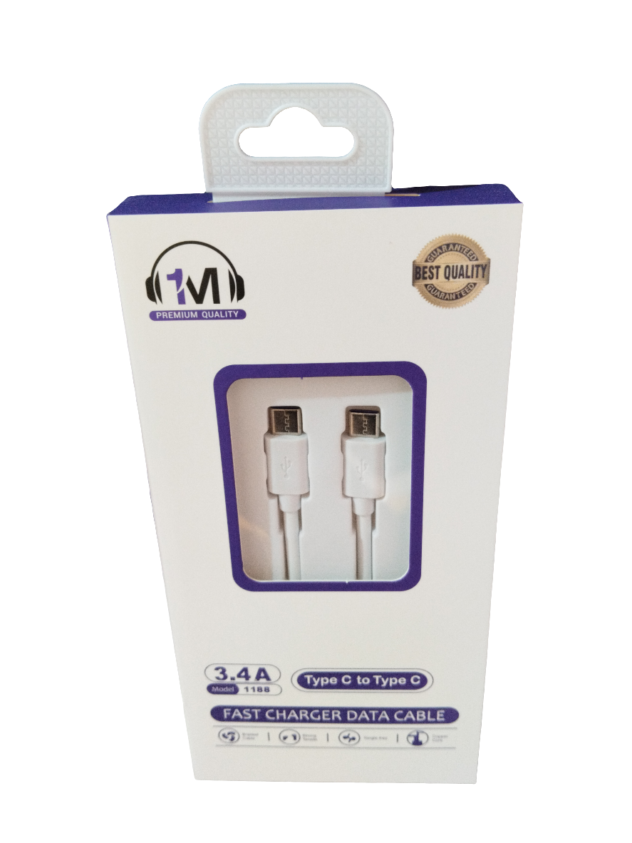 1M Charging Cable Type C to Type C 1188 | سلك شاحن