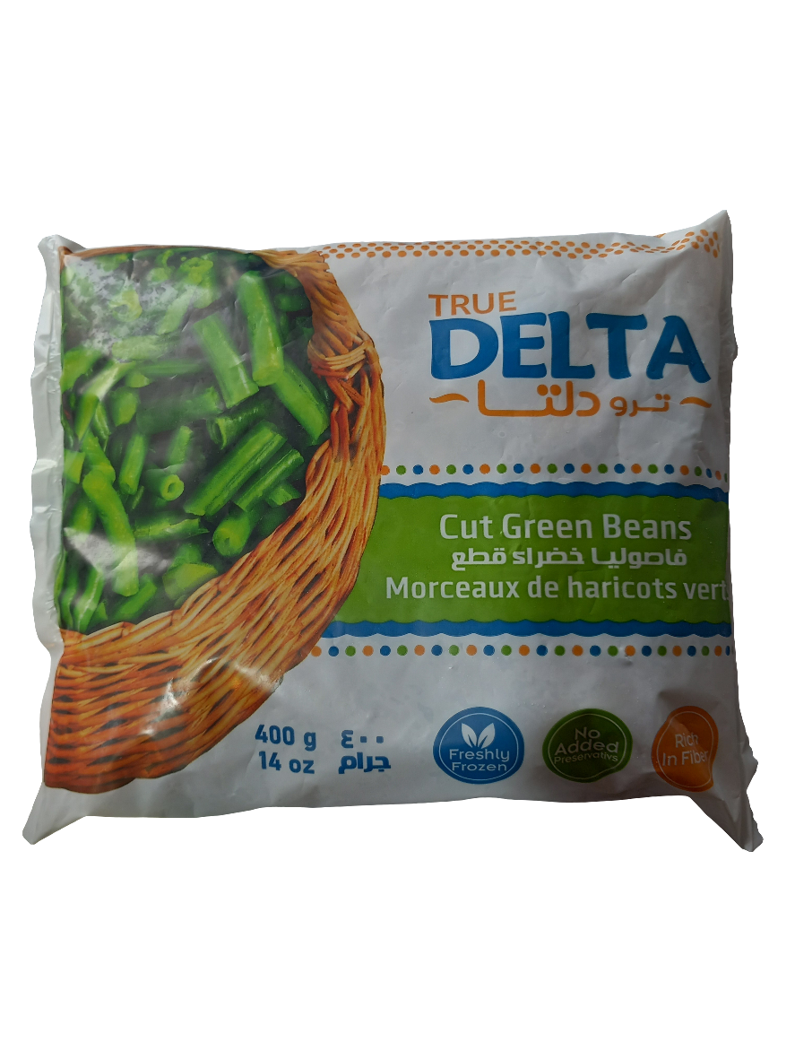 Delta Frozen Green Beans 400g | دلتا فاصوليا خضراء مجمدة