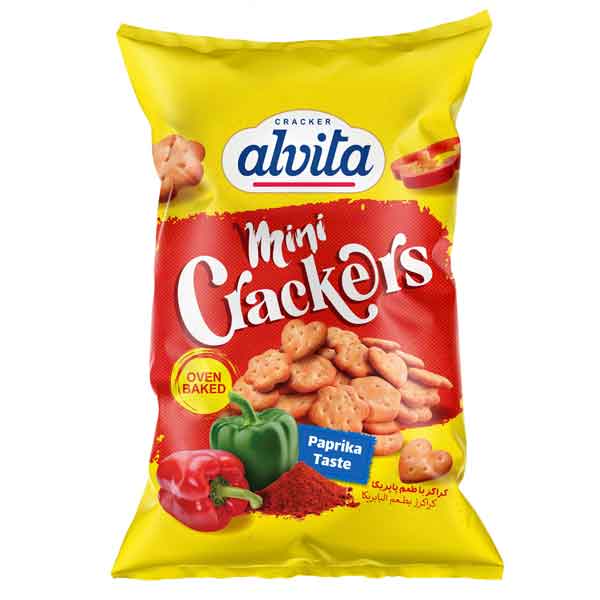 Alvita Mini Crackers Paprika 300g | الفيتا كراكرز ميني بالبابريكا