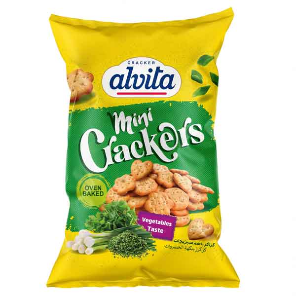 Alvita Mini Crackers Vegetables 300g | الفيتا كراكرز ميني بالخضار