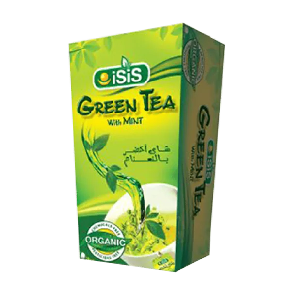 iSiS Green Tea with mint 25 packets | ايزيس شاي اخضر بالنعنع