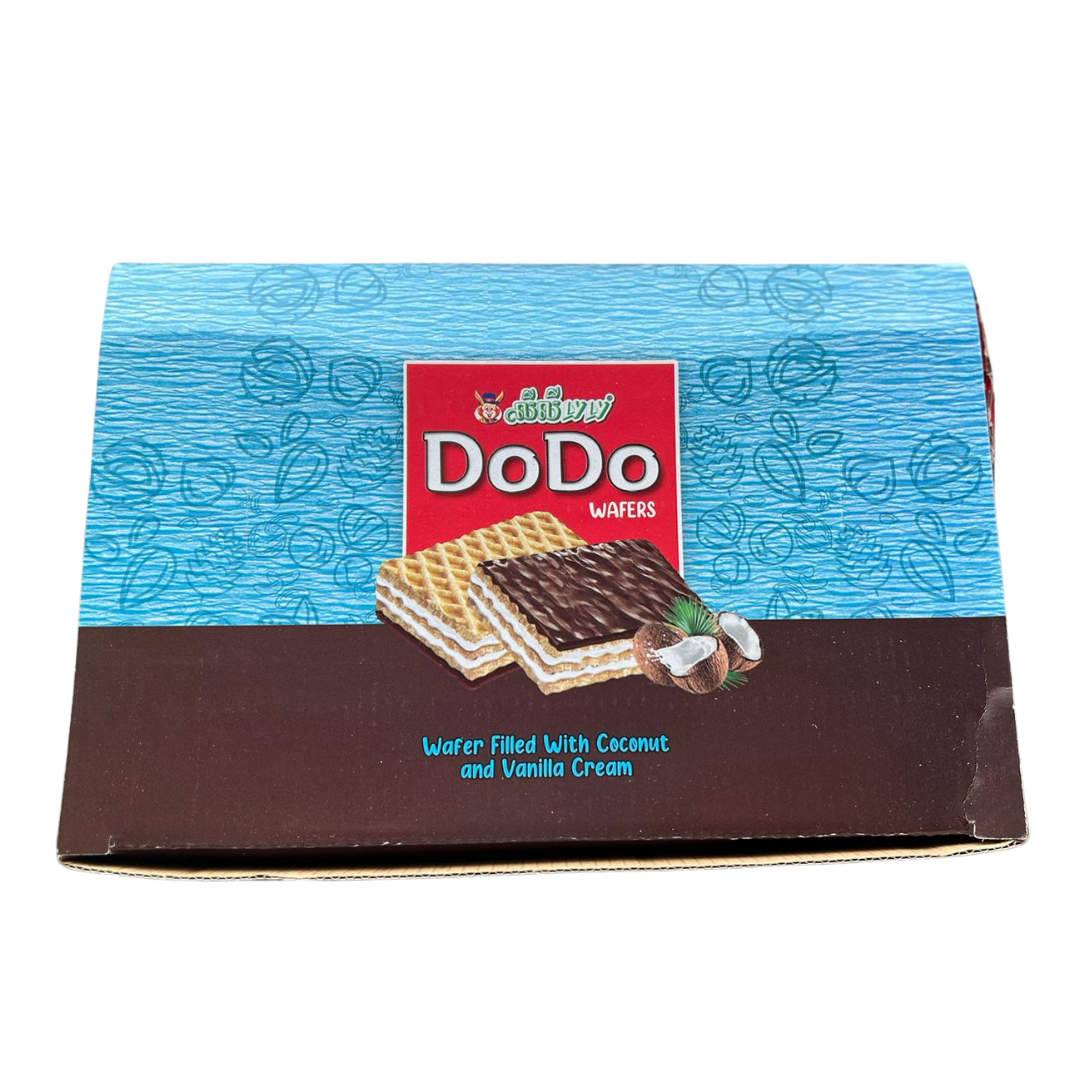 Dodo Coconut & Vanilla Cream Wafer 50x20g | دودو ويفر بجوز الهند والفانيلا