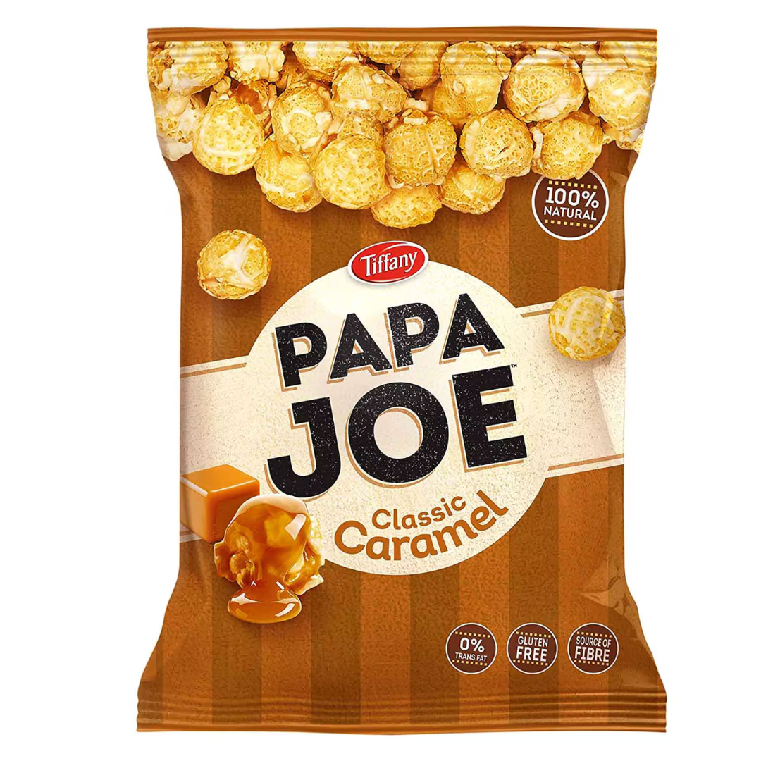 Tiffany Papa Joe Caramel Popcorn 50g | تيفاني بوب كورن الكراميل