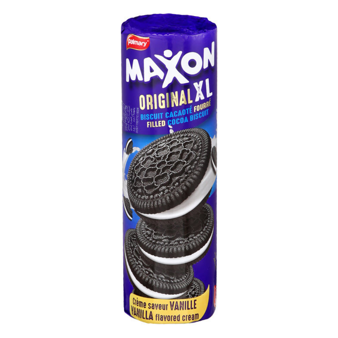 Maxon XL Cocoa Biscuits with Vanilla Cream 475g | مكاسون بسكويت محشي بالكريمة