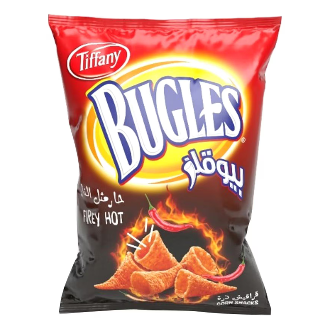 Tiffany Bugles Firey Hot 75g |  تيفاني بيوجلز الحار