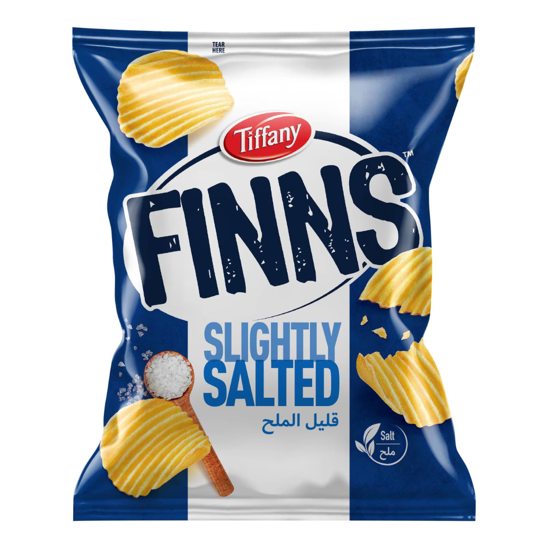 Tiffany Finns Chips Slightly Salted 12g | تيفاني شيبس قليل الملح