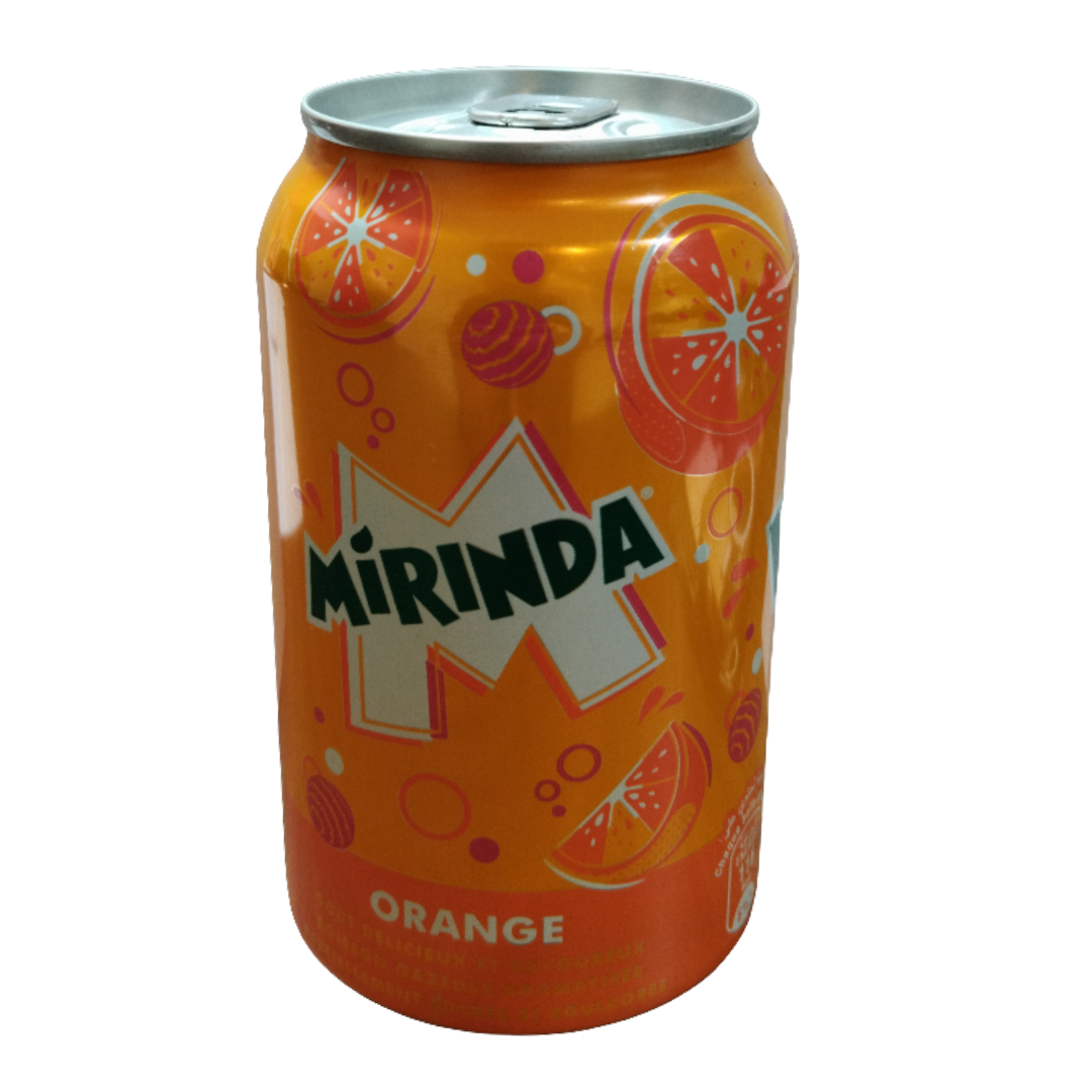 Mirinda Sparkling Drink Orange 330ml | ميرندا البرتقال