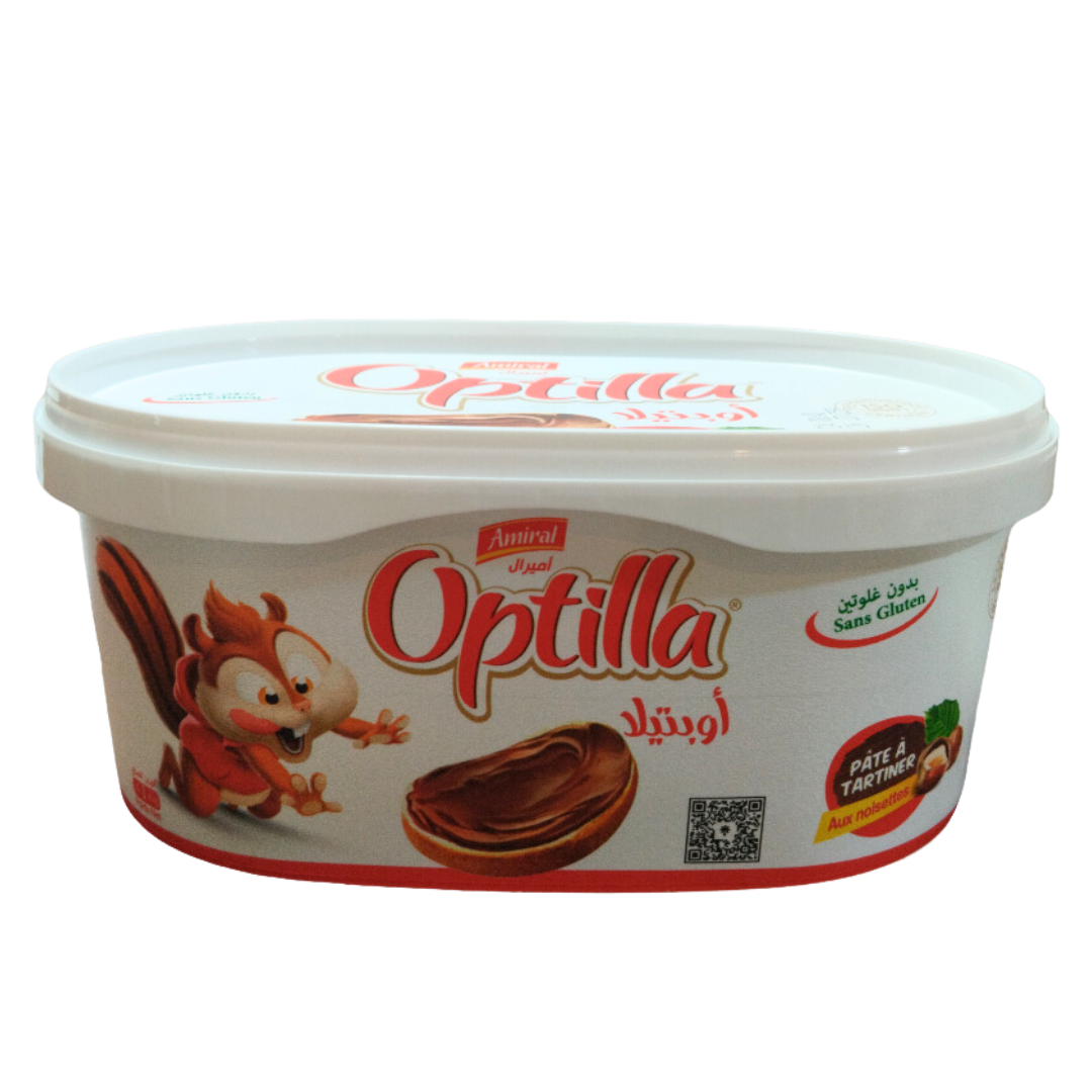 Optilla Chocolate Spread with Hazelnut 1Kg | اوبتيلا شكوكولاتة دهن