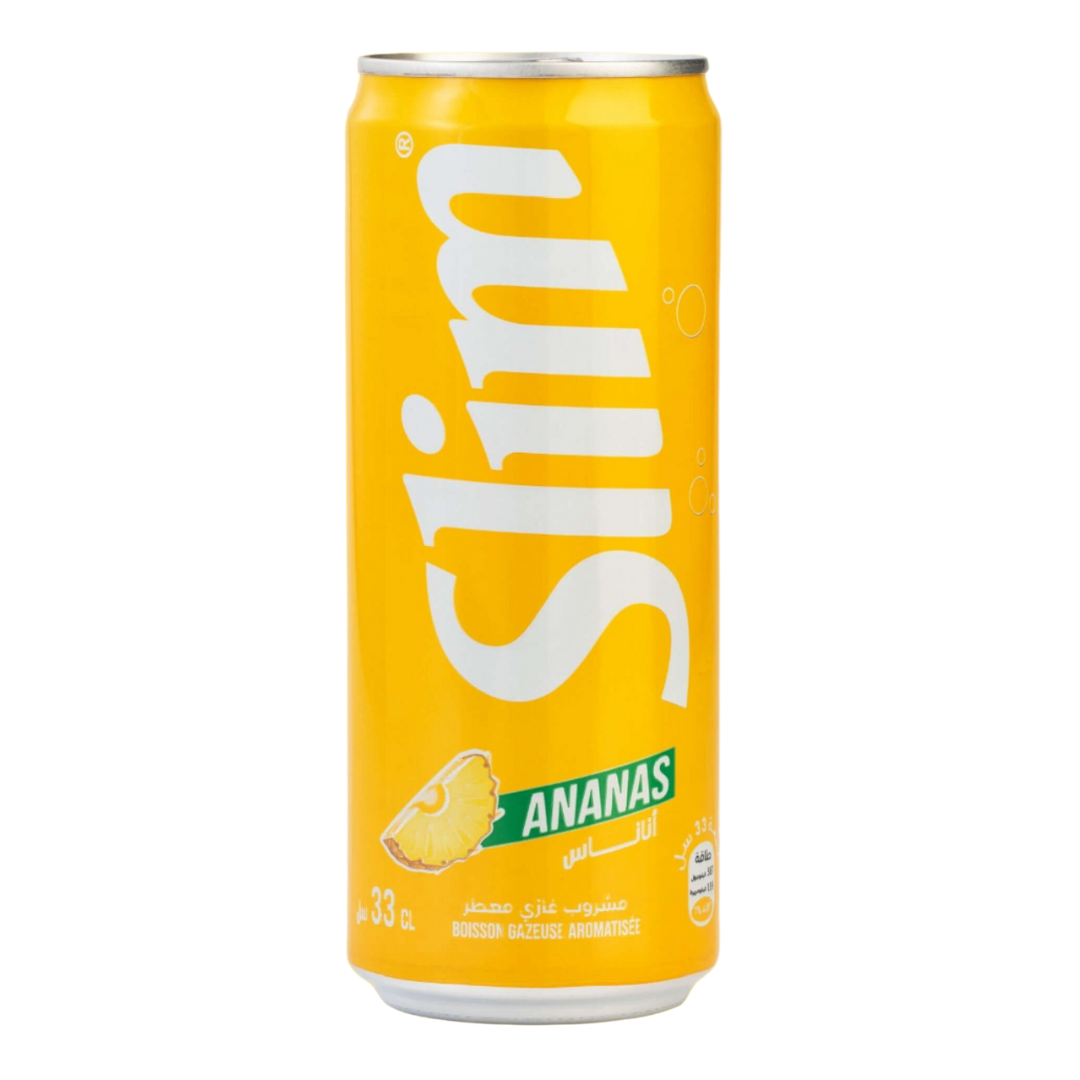 Slim Sparkling Drink Pineapple 240ml | سليم مشروب غازي بالاناناس