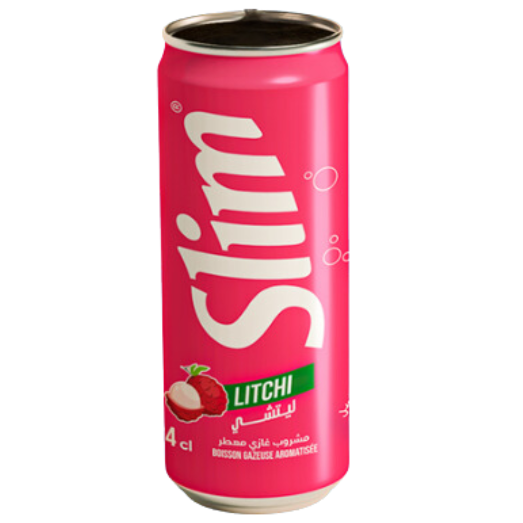 Slim Sparkling Drink Lychee 240ml | سليم مشروب غازي بالليتشي