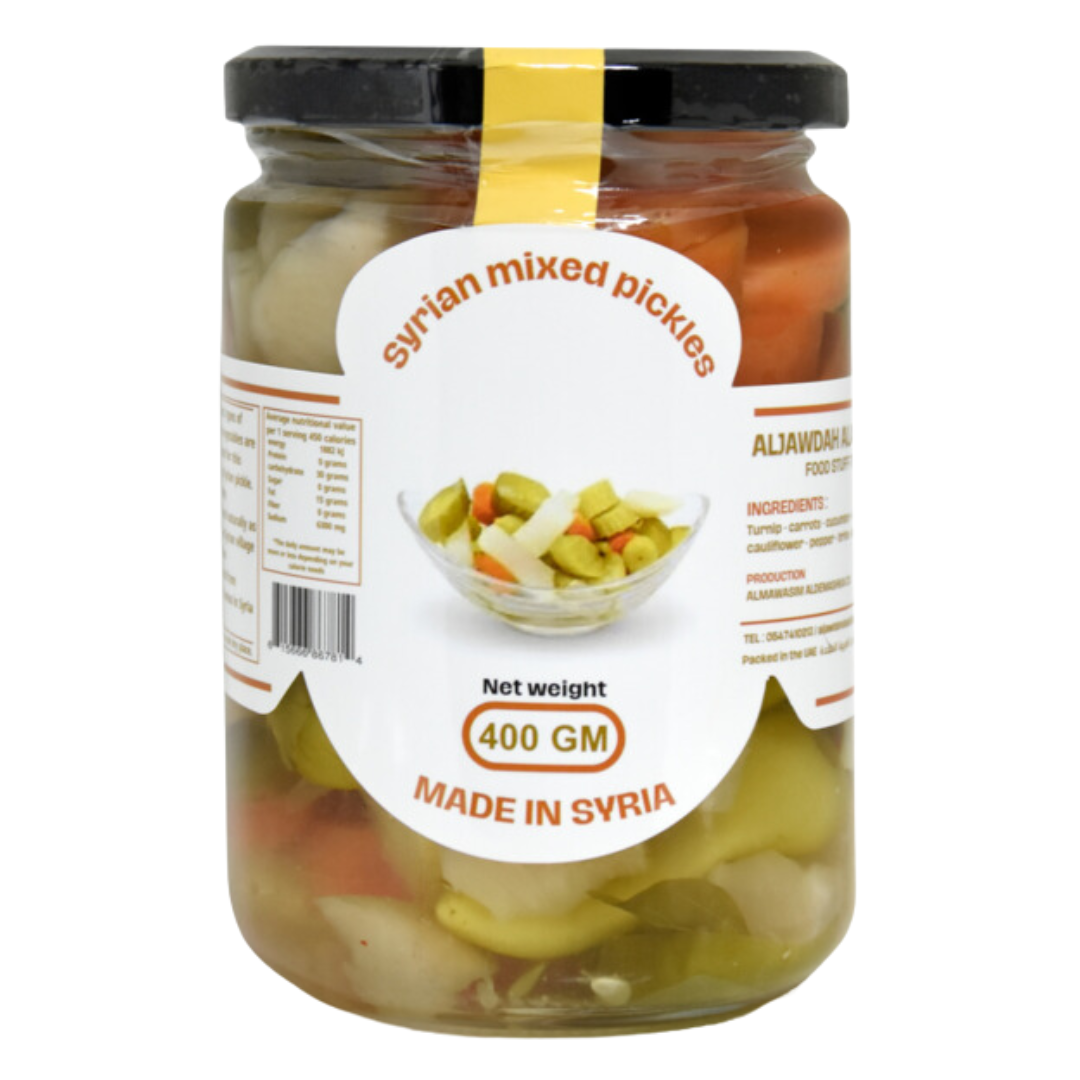 Al Jawda Alaalia Mixed Syrian Pickles 400g | الجودة العالية مخلل سوري مشكل