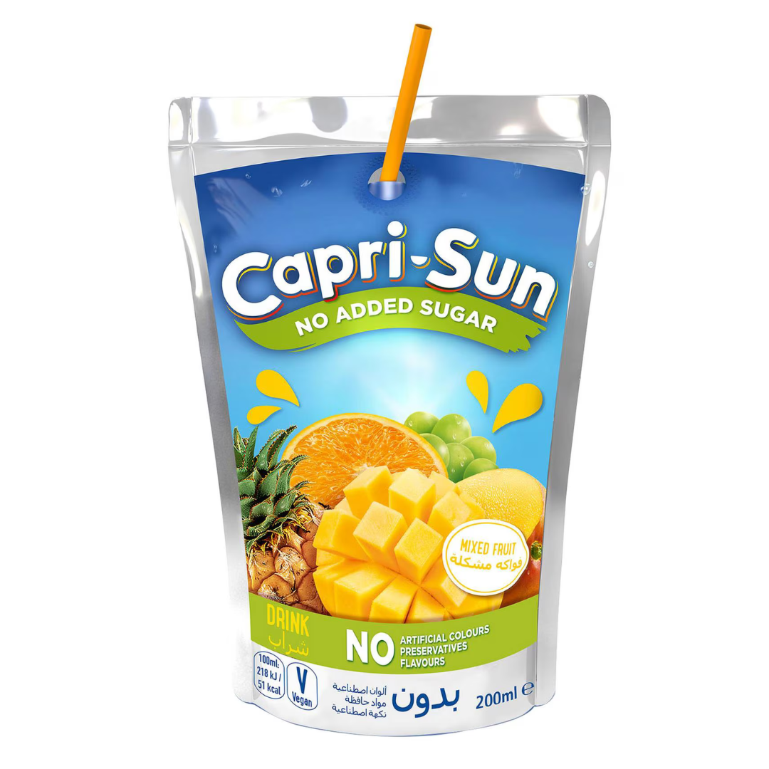 Capri-Sun Fruit Nectar Mixed Fruit 200ml | كابري سن عصير الفواكه المشكلة